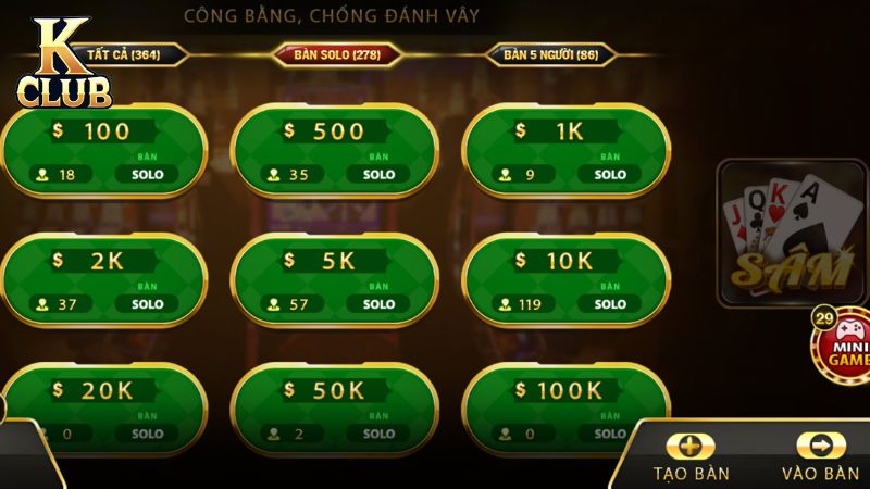 Bài Sâm là trò chơi dân gian hấp dẫn luật chơi đơn giản