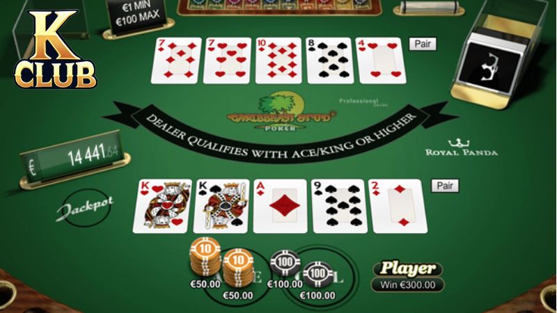 Cách so bài và phân thắng bại trong game Caribbean Stud Poker