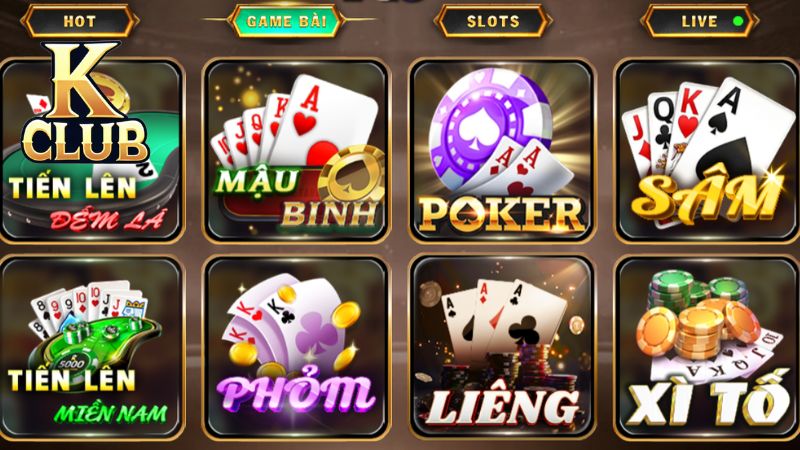 Thế giới game bài đặc sắc có tại KClub