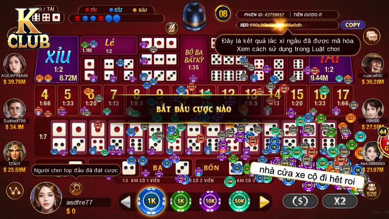 Người mới nên ưu tiên lựa chọn các cửa sổ khi chơi Sicbo