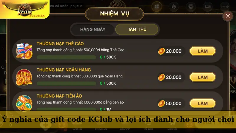 Ý nghĩa của gift code KClub và lợi ích dành cho người chơi