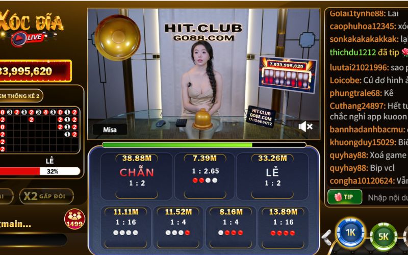 xóc đĩa 45s tốc độ nhanh