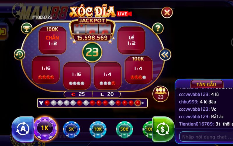 hiệu ứng mở bát chân thật trong game xóc đĩa